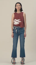 Jeans GANNI ORGANIC COTTON HIGH-RISE KICK-FLARE JEANS
