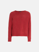 Pull MAX MARA en alpaga et coton BORDEAUX