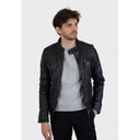blousons Oakwood CASEY (REF. 60901) NOIR - BLOUSON EN CUIR VÉRITABLE