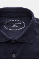 chemise Fedeli Jersey shirt 'Jason' shark collar navy