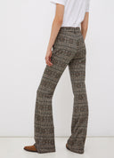 pantalon LIU JO évasé en pied-de-poule