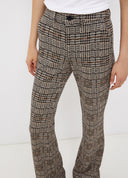 pantalon LIU JO évasé en pied-de-poule