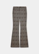 pantalon LIU JO évasé en pied-de-poule