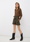 short LIU JO en tissu enduit