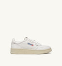 BASKET AUTRY MEDALIST LOW CUIR BLANC