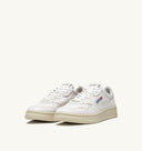 BASKET AUTRY MEDALIST LOW CUIR BLANC