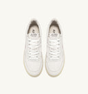 BASKET AUTRY MEDALIST LOW CUIR BLANC