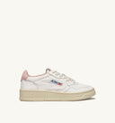 BASKET MEDALIST LOW EN CUIR BLANC ET ROSE