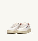 BASKET MEDALIST LOW EN CUIR BLANC ET ROSE