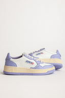 BASKET AUTRY MEDALIST LOW CUIR BLANC LAVANDE