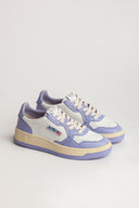 BASKET AUTRY MEDALIST LOW CUIR BLANC LAVANDE