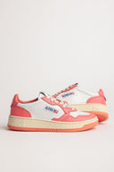 BASKET AUTRY MEDALIST CUIR BLANC ET LOBSTER