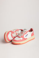 BASKET AUTRY MEDALIST CUIR BLANC ET LOBSTER