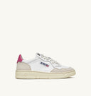 BASKET AUTRY MEDALIST LOW CUIR BLANC ET BUBBLE ET DAIM