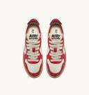 BASKET AUTRY MEDALIST SUPER VINTAGE LEATHETR WHITE BLACK RED