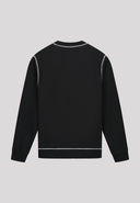 pull Arte CLARK CONTRAST CREWNECK - BLACK