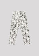 JEAN ALLOVER HEART JACKET - WHITE/BLACK Arte