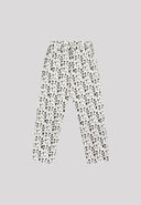 JEAN ALLOVER HEART JACKET - WHITE/BLACK Arte