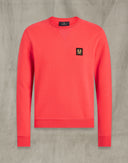 Sweat-Sirt BELSTAFF En jersey de coton à envers bouclé corail foncé