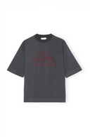 T-SHIRT GANNI basique en jersey de coton