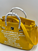 Sac en jute Luna Sarah Jaune