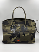 Grand sac en jute Luna Sarah Militaire