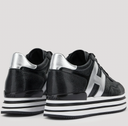 sneakers HOGAN Midi H222 Noir, Argenté