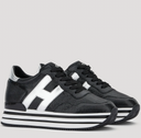 sneakers HOGAN Midi H222 Noir, Argenté