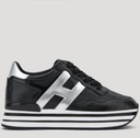 sneakers HOGAN Midi H222 Noir, Argenté