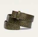 ceinture CLARIS VIROT Python Kaki