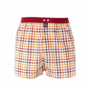 boxer MC ALSON Vichy bordeaux, jaune, khaki & marine