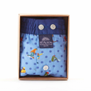 boxer Mc Alson Skieurs bleu ciel