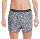 boxer Mc Alson Petites fleurs bleu