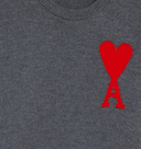 Pull AMI Oversize Col Rond Ami De Coeur