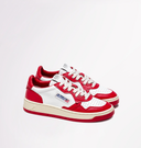 SNEAKERS AUTRY HOMME MEDALIST LOW EN CUIR BLANC ROUGE