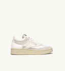 BASKET AUTRY MEDALIST MID OPEN EN MESH ET EN CUIR BLANC AOMW-CE01