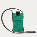 Etui à Telephone Claris Virot Cuir Double Marcus Leo Menthe