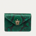 Porte Cartes Python Claris Virot Alex Vert Menthe Tortue