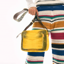 sac bandouliere Claris Virot Lézard Big Charly Jaune Bandoulière Endek