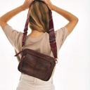 sac bandouliere Claris Virot Python Big Charly Choco Bandoulière Endek