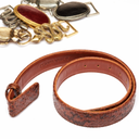 ceinture Claris Virot Python Moka