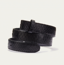 ceinture Claris Virot Ceinture Python Noire