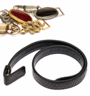 ceinture Claris Virot Ceinture Python Noire