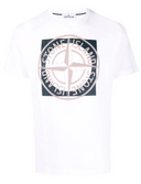 t-shirt Stone Island 2NS93 30/1 COTTON JERSEY 'TRICROMIA TWO' PRINT_GARMENT DYED
