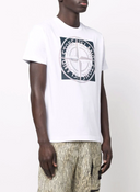 t-shirt Stone Island 2NS93 30/1 COTTON JERSEY 'TRICROMIA TWO' PRINT_GARMENT DYED
