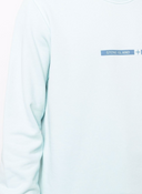 sweat Stone Island 63085 COTTON FLEECE 'MICRO GRAPHICS FOUR' PRINT_GARMENT DYED AQUA