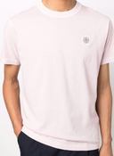t-shirt Stone Island 23757 COTTON JERSEY GARMENT DYED 'FISSATO' TREATMENT PINK QUARTZ