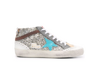 sneakers GOLDEN GOOSE Sneakers Mid Star à paillettes argentées