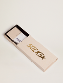 chaussette GOLDEN GOOSE Chaussettes en coton à l’effet usé, rayures bleu marine et logo