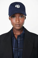 casquette Anine Bing JEREMY BASEBALL CAP AB MONOGRAM